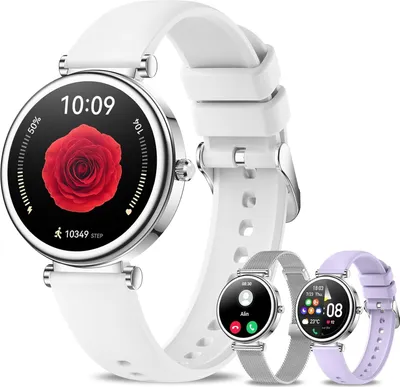 Produktbild von mit Telefonfunktion 1,27" HD Touchscreen Fitnessuhr Tracker Schlafmonitor Schrittzähler 100+Sportmodi IP67 Sportuhr für Android iOS,DIY Zifferblatt