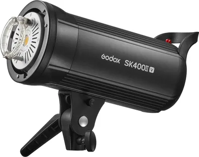 Produktbild von Godox SK400II-V Verbessertes Studioblitzlicht 400 Ws Leistung 5600 ¡À 200 K Blitzlicht Fotografieblitze fuer Hochzeitsportraets Modewerbungsfotografie
