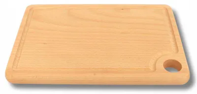 Produktbild von Woodcarver Buchenholz Schneidebrett Koluszko klein mit Saftrille