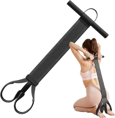 Produktbild von Fußpedal-Widerstandsband mit Griffen für das Training | Expander für Ganzkörpertraining | Elastischer Fitness-Widerstandsschlauch mit 120lb für Beine, Arme, Bauch, Rücken und das Training zu Hause