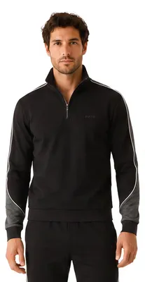 Immagine prodotto di Felpa da uomo BOSS con zip sul colletto (vestibilità regolare), modello 50554780