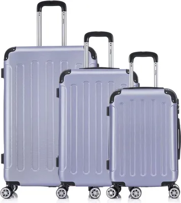 Immagine prodotto di Flexot® F-2045 | Set di 3 valigie, set da viaggio, taglie M (bagaglio a mano), L e XL (trolley), valigie rigide, robuste, ruote a 360°, bagagli da viaggio, valigie