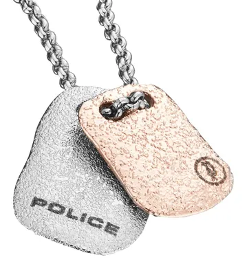 Produktbild von Police Halskette PJ25560PSS.01 Excavation Bicolor Dog Tags gold- silber- farbig