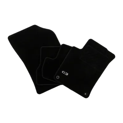 Image de Tapis de sol avant et arrière, ensemble de 4 pièces, compatible avec Citroen C3, référence 1611263680