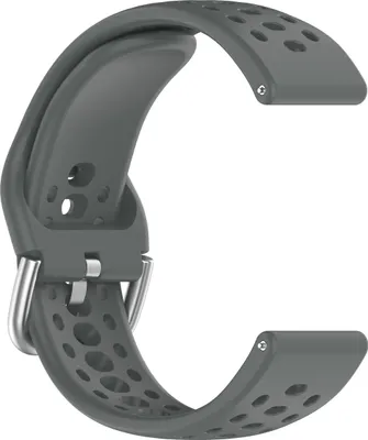 Produktbild von INF Amazfit Active 2 Armband - Atmungsaktiver Silikon Sport Ersatz Dunkelgrau