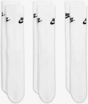 Produktbild von Nike NSW Everyday Essential Crew-Socken (3 Paar) - Weiß/Schwarz Weiß/Schwarz XL