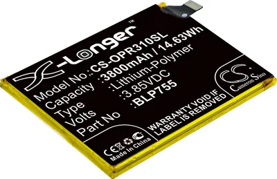 Produktbild von TECHTEK Akku Kompatibel mit [OPPO] PCLM50, PDCT00, Reno 3 5G, Reno 3 5G Aura Ersetzt BLP755