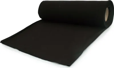 Produktbild von French Terry, Baumwolle Sweatshirtstoff, Schwarz 50 x 185 cm