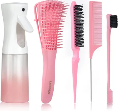 Produktbild von Entwirrbürste mit 200ml Haarsprühflasche, Afro Haare 3a bis 4c | 3 tlg. Set
