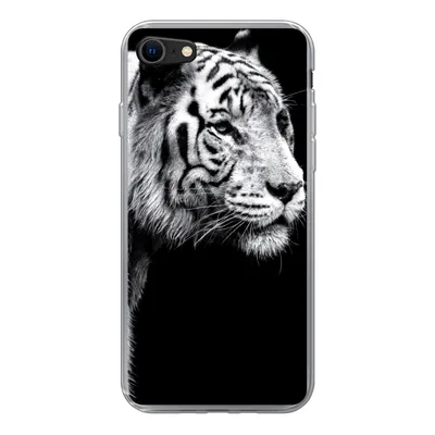 Produktbild von MuchoWow® Handyhülle Schutzhülle Hülle für iPhone SE 2022 Tiger - Wilde Tiere - Licht Silikon Softcase Handy Hülle - Schutzhülle