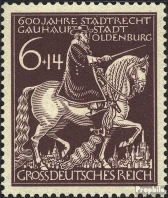 Produktbild von Briefmarken Deutsches Reich 1945 Mi 907 (kompl.Ausg.) postfrisch 600 Jahre Stadtrechte Oldenburg
