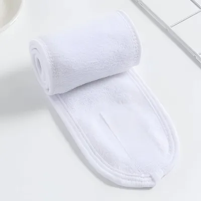 Immagine prodotto di Fascia per capelli in morbida microfibra per i momenti di benessere - bianco