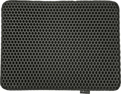 Produktbild von DIAMENTIQ Schwarze rechteckige Katzenstreumatte – 45 x 60 cm