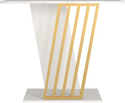 Produktbild von Konsole - Weißer Marmor und Goldeffekt - ORSONA