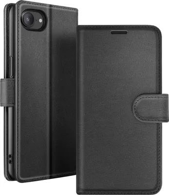 Produktbild von Zanaé, Klappetui iPhone 16e mit Magnetverschluss und Kartenfach, Schwarz