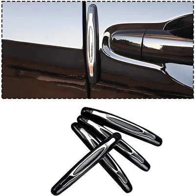 Immagine prodotto di Set di 4 protezioni per porte auto - Protezione anti-urto - Protezione universale - Resistente - Facile da installare - Protezione per le porte dell'auto
