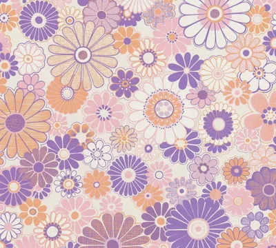 Produktbild von Vliestapete 39535-1 Retro Chic Blüten lila