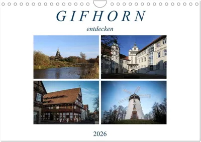 Produktbild von Gifhorn entdecken (Wandkalender 2026 DIN A4 quer), CALVENDO Monatskalender