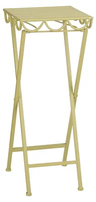Obrázok produktu pre Mica Decorations Rosalie stolík na rastliny pre vonkajšie použitie – stojan na izbové rastliny 68 x 28 cm – skladací – železo – svetlozelený