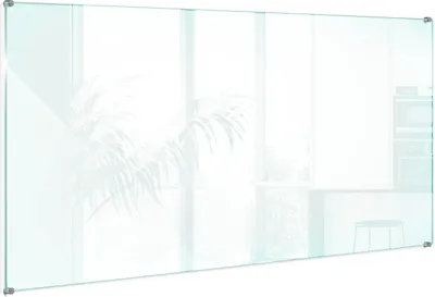 Produktbild von Transparente Glasplatte Küche – Klarglas – Dekorative – 6mm ESG Sicherheitsglas – Glas Spritzschutz – 140x70 cm