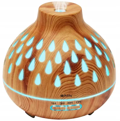 Obrázek produktu pro Ruhhy 26633 Aroma difuzér a zvlhčovač vzduchu RGB 400 ml, světle hnědý