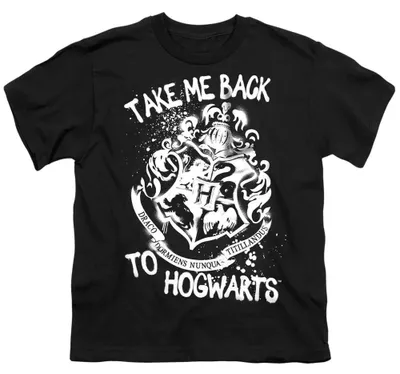 Obrázok produktu pre Tričko s motívom "Hogwarts" pre deti, Harry Potter, model TV36391 (veľkosť 140-146), čierna farba