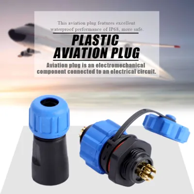 Obrázok produktu pre IP67 SP13 6Pin vodotesný plastový konektor zásuvky ( 6Pin)