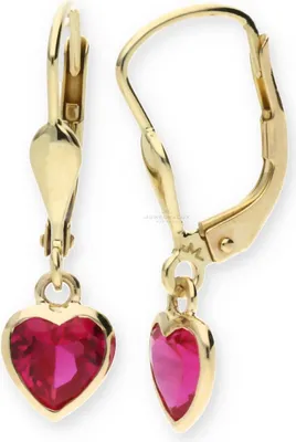 Produktbild von JuwelmaLux Kinder Ohrhänger 333 Gold mit Herz Zirkonia JL10-06-1833