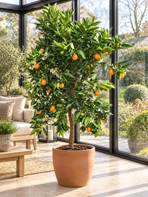 Produktbild von Citrus Kucle ca. 150 cm – Kumquat-Clementine, mediterraner Zitrusbaum, Kübelpflanze für Terrasse, Balkon und Wintergarten