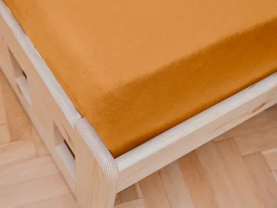 Obrázek produktu pro Jersey prostěradlo do dětské postýlky meruňková 60 x 120 cm