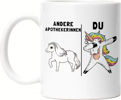 Produktbild von Andere Apothekerinnen Du Tasse Pferd Einhorn Humor Lustig Unicorn Geschenk Apotheke