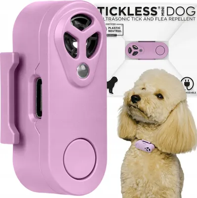 Produktbild von Tickless Ultraschall-Floh und Zeckenschutzgerät USB Pet Mini Anti-Zecken-Anhänger ohne Zecke, Lila