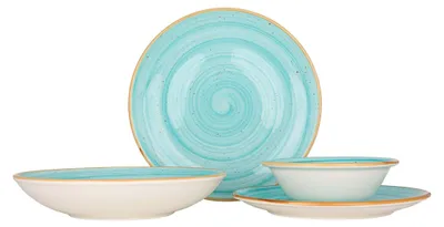 Obrázok produktu pre Súprava riadu Bonna - Aqua - 24 kusov - 6 osôb - porcelán