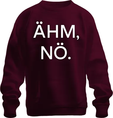 Immagine prodotto di ÄHM NÖ Sarcastic Funny Saying Statement Humorous Gift Felpa Unisex Pullover, Borgogna, XL