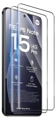 Produktbild von 2X Schutzglas für Xiaomi Redmi Note 15 Pro 4G Panzerfolie Display Full Screen 3D