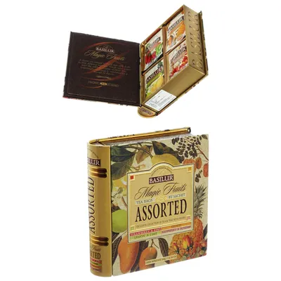 Produktbild von Basilur Tea Book Magic Fruits Tee Set 4 Teesorten Geschenkset
