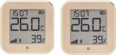 Immagine prodotto di SHELLY Sensore di temperatura e umidità WLAN Plus H&T Gen. 3, BT, moka, 2 pezzi