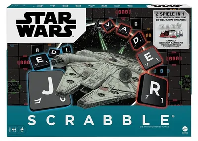 Produktbild von Mattel HBN60 - Mattel Games - Scrabble - Disney Star Wars - Wortspiel, Familienspiel, Brettspiel