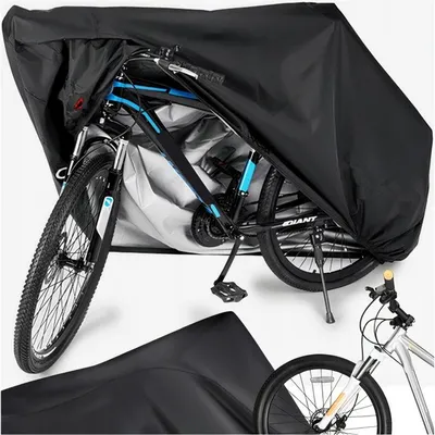 Obrázok produktu pre Vodotesný kryt na bicykel XXL 200 × 110 cm, otvor na zámok a upevňovacia pracka