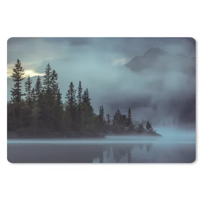Produktbild von MuchoWow® Mauspad Mousepad Wald - Wasser - Nebel 27x18 cm - Mousepads - Maus Mat - Pad - Mausunterlage - Büroartikel - Desk Matten