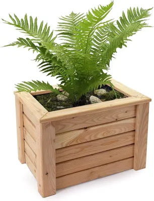 Imagen del producto de Caja de plantación de madera de abeto, modelo Primus, 60 x 40 x 40 cm