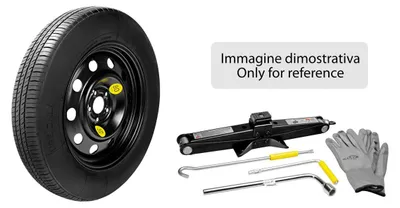 Immagine prodotto di KIT ruota di scorta 125/80-16 in acciaio per autovetture