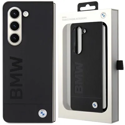 Produktbild von BMW Signature Logo Aufdruck - Samsung Galaxy Z Fold 5 Hülle (Schwarz)