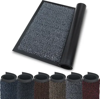 Produktbild von Studio M - Schmutzfangmatte Innen 90x150 cm groß - alle Fußbodenarten - Absorbierend- fußmatte -grau