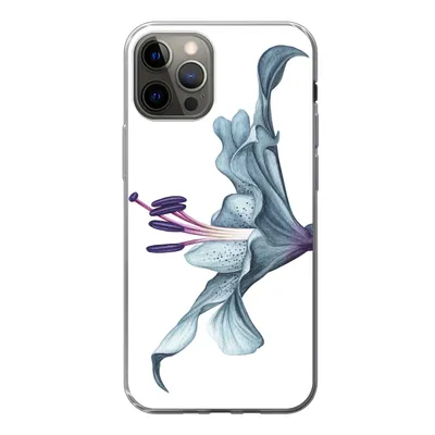 Produktbild von MuchoWow® Handyhülle Schutzhülle Hülle für iPhone 13 Pro Blumen - Aquarell - Lilie Silikon Softcase Handy Hülle - Handy-Tasche