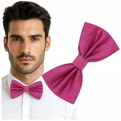Produktbild von Luvu Herren Fliege Elegant Verstellbar Pink