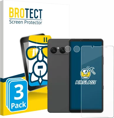 Produktbild von 3x BROTECT Schutzglas für Sony Xperia 10 VII (Display+Kamera) Schutzfolie Panzer Folie Glas Display Schutz klar