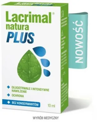 Produktbild von POLPHARMA LACRIMAL NATURA PLUS feuchtigkeitsspendende Augentropfen Polpharma10 ml
