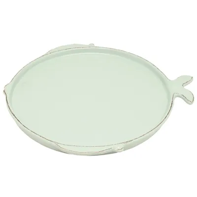 Produktbild von Speiseteller, Essteller MARINA FISCH D. 27cm blau aqua Keramik Virginia Casa