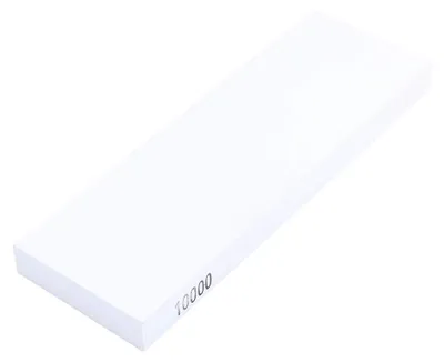 Wetzstein 10000er Körnung, Korund, 180x60x15 mm, mit Halter